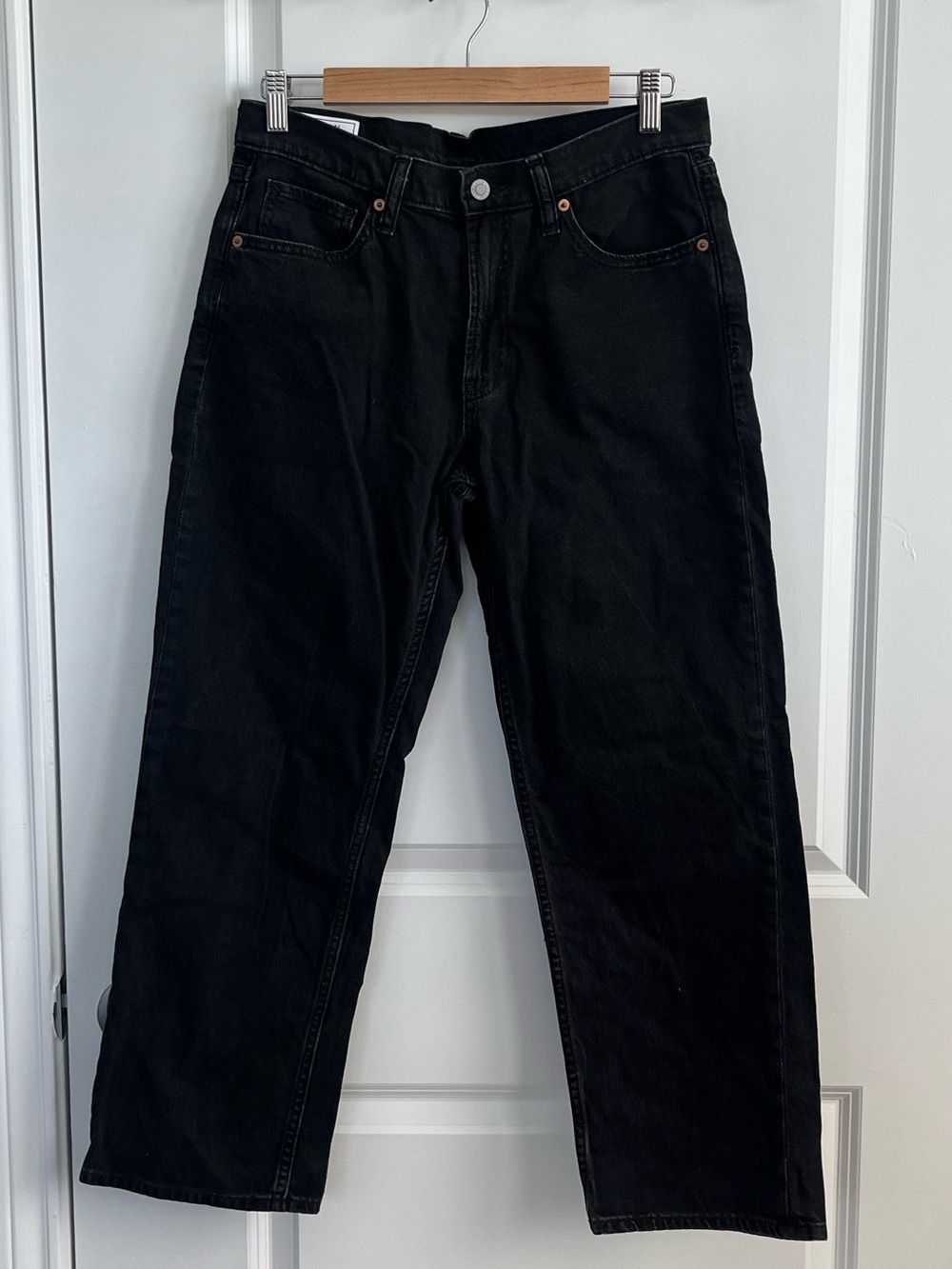 GAP - Women’s Black Denim Jeans, Loose Mid Rise, Size 29/8 Petite